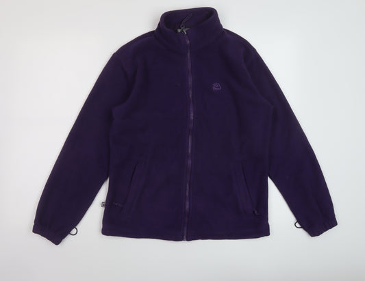 Mountain Essentials Womens Purple Jacket Size 8 Zip