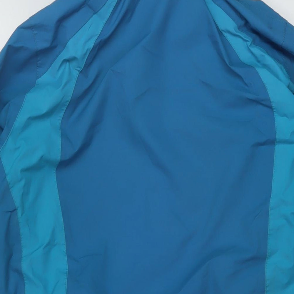 Mountain Warehouse Womens Blue Rain Coat Coat Size 14 Zip