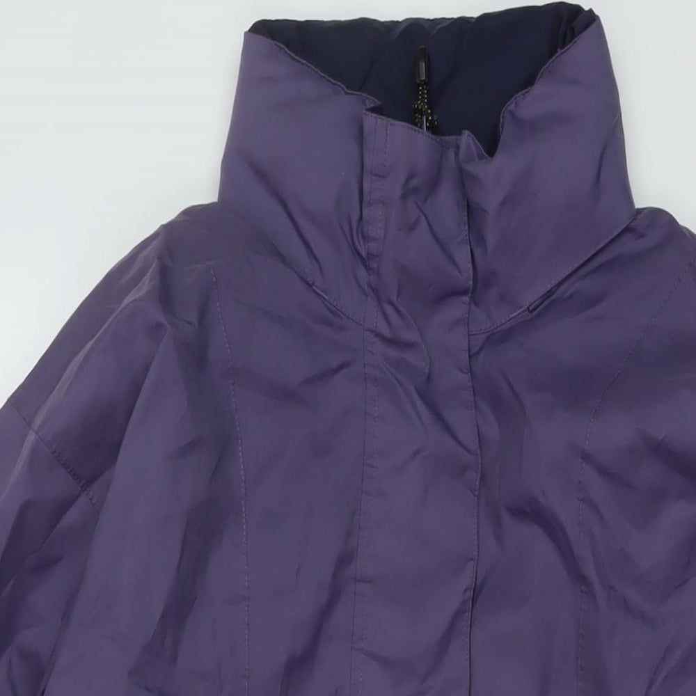 Peter Storm Mens Purple Rain Coat Coat Size L Zip