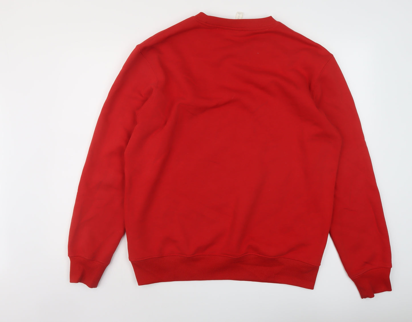 H&M Mens Red Cotton Pullover Sweatshirt Size M - New York