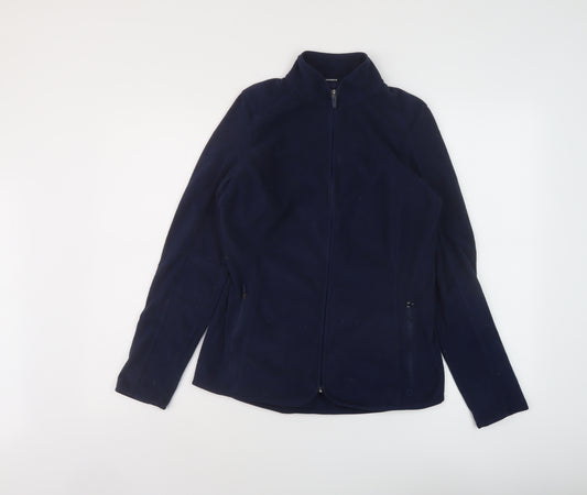 GOODMOVE Womens Blue Jacket Size 8 Zip