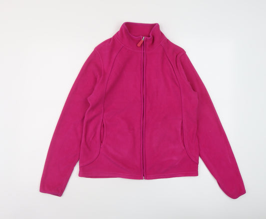 Marks and Spencer Womens Pink Jacket Size 12 Zip