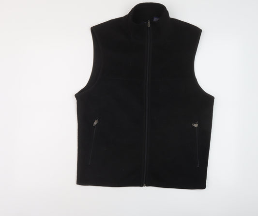 Gap Womens Black Gilet Jacket Size M Zip