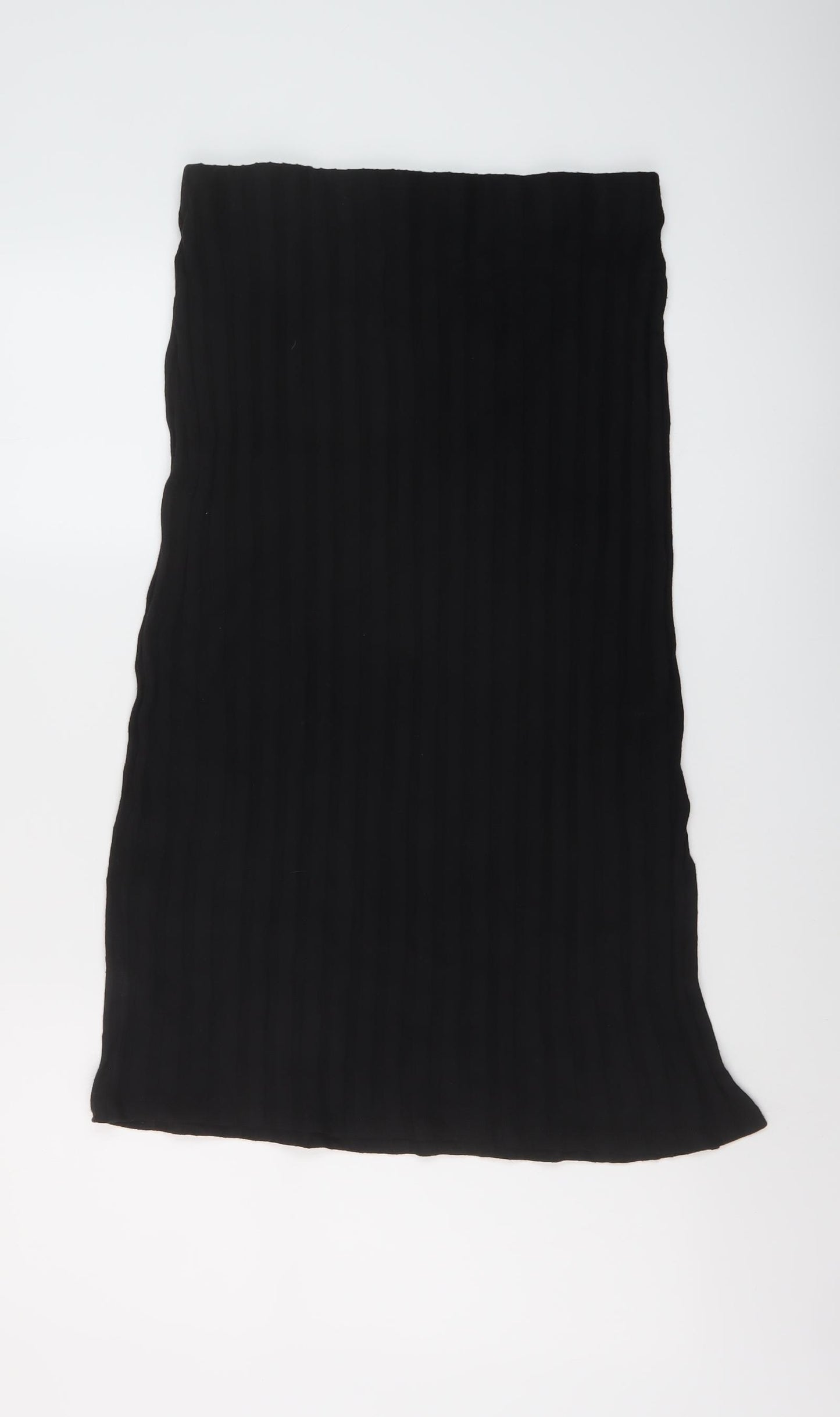 Marks and Spencer Womens Black Polyester A-Line Skirt Size 12