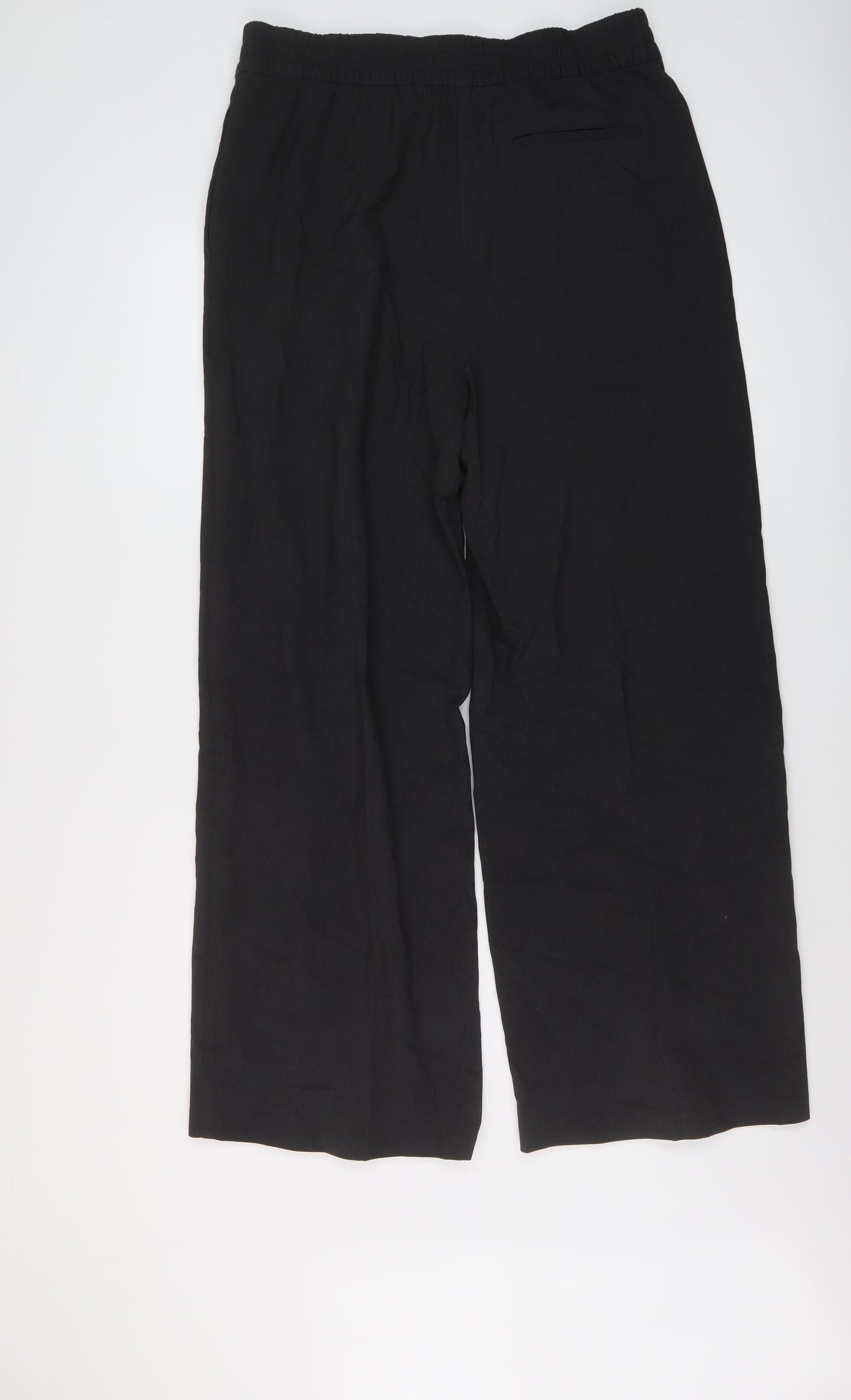 Marks and Spencer Womens Grey Polyester Trousers Size 14 L29 in Regular