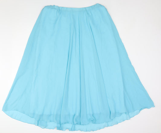 Kaleidoscope Womens Blue Polyester Flare Skirt Size 18 - Elasticated Waist