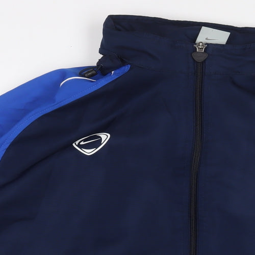 Nike Mens Blue Jacket Size L Zip - Arsenal FC