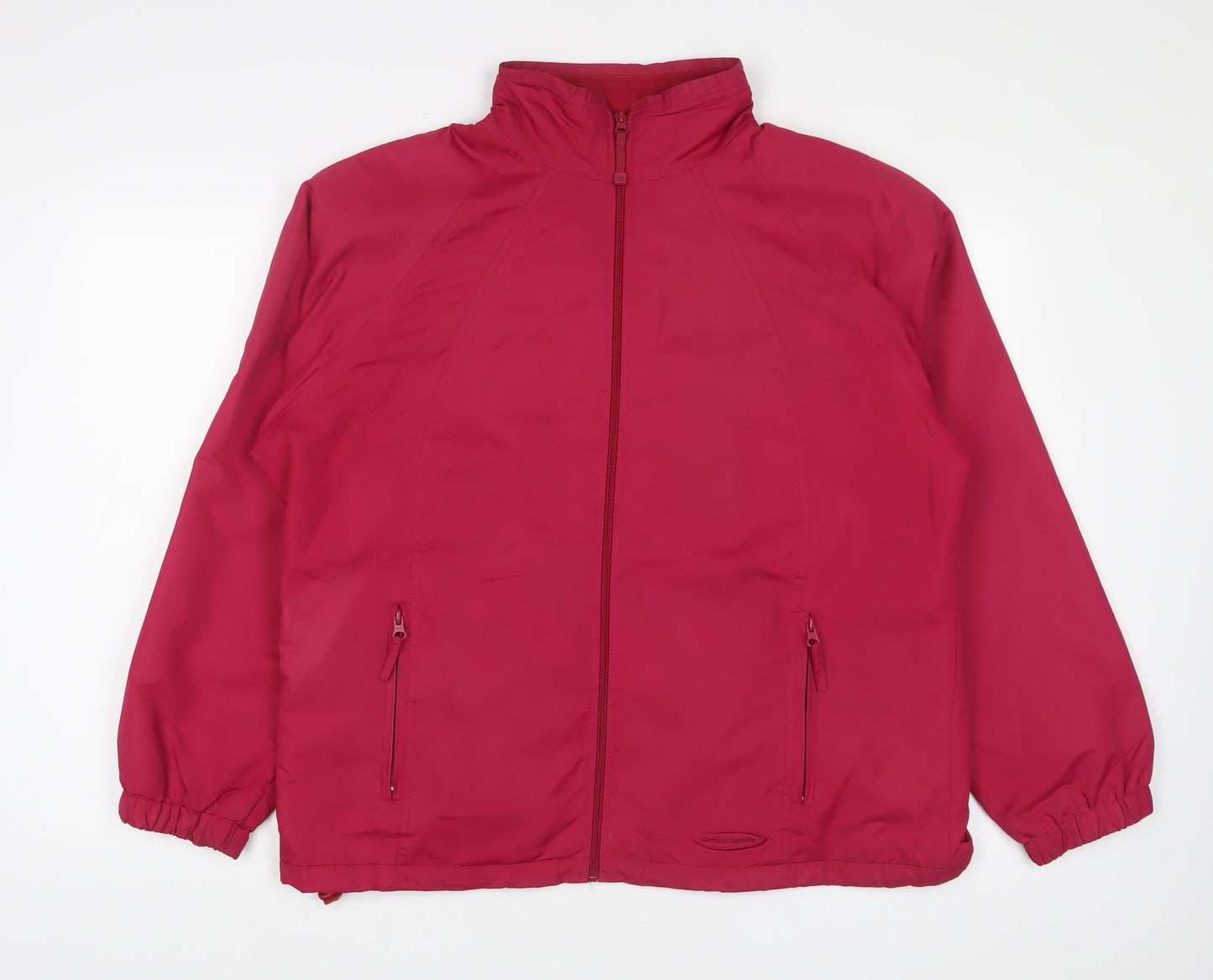 Mountain Life Womens Pink Jacket Coat Size 16 Zip - Zip Pockets