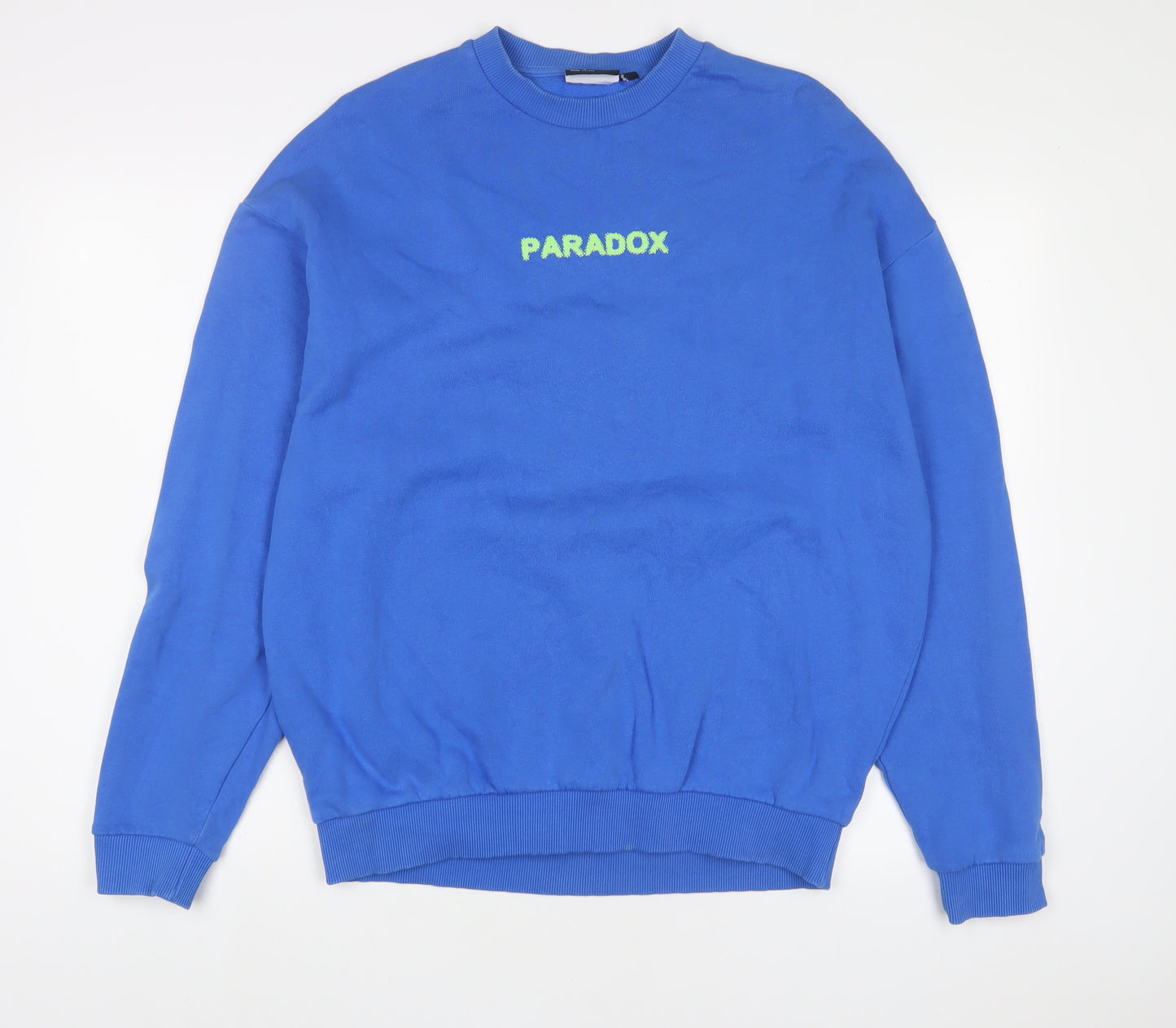 ASOS Mens Blue Cotton Pullover Sweatshirt Size M