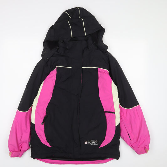 TOG24 Womens Pink Ski Jacket Coat Size 18 Zip - Pockets, Logo