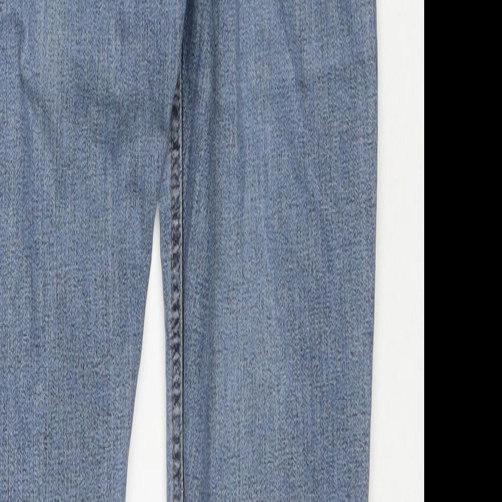 Topshop Womens Blue Cotton Skinny Jeans Size 26 in L32 in Regular Zip