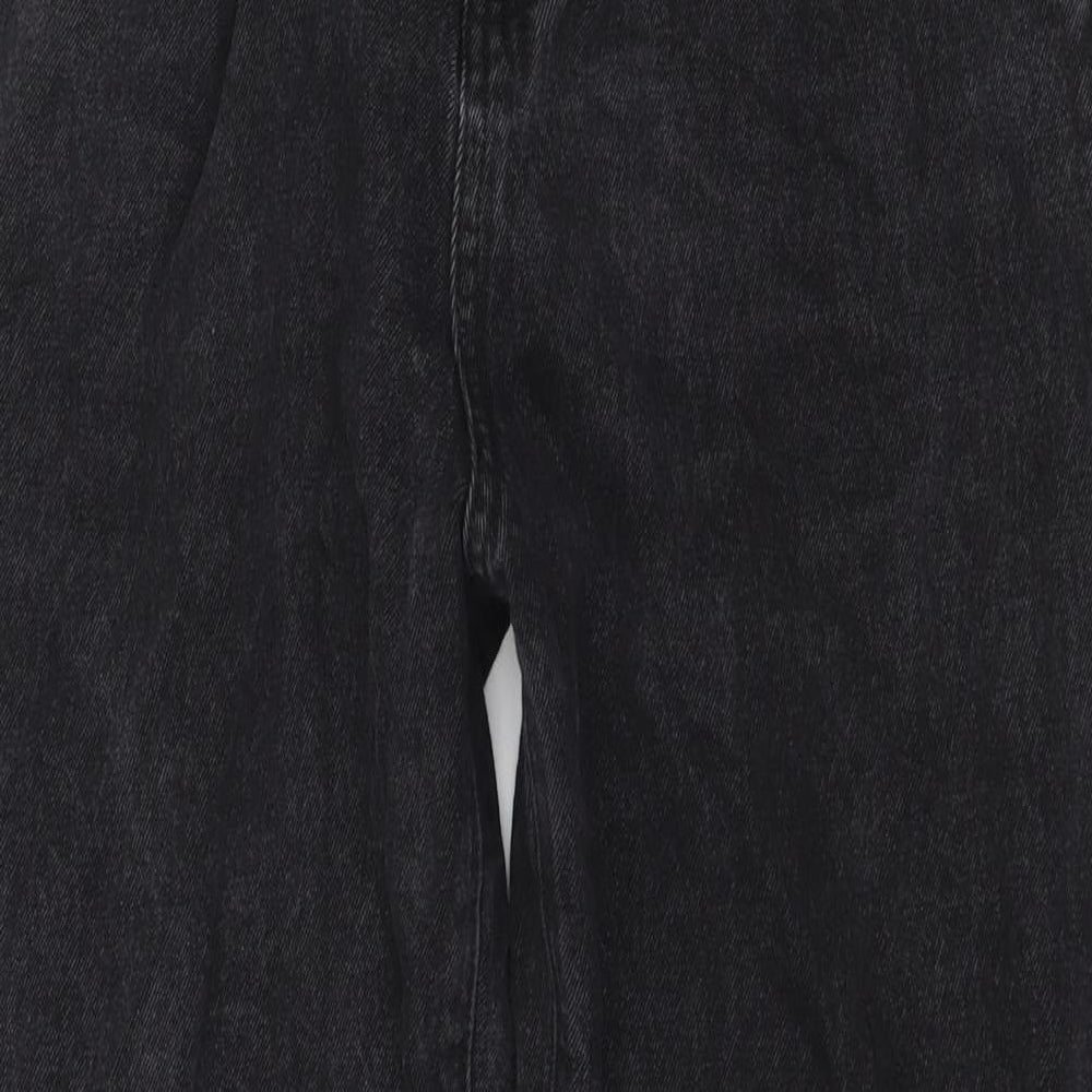 See See Womens Black Cotton Straight Jeans Size 10 L28 in Regular Zip