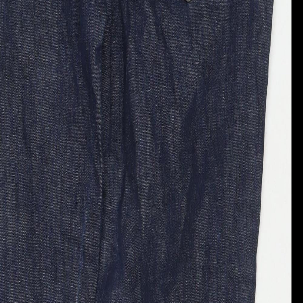 Denim & Co. Mens Blue Cotton Straight Jeans Size 36 in L30 in Regular Zip