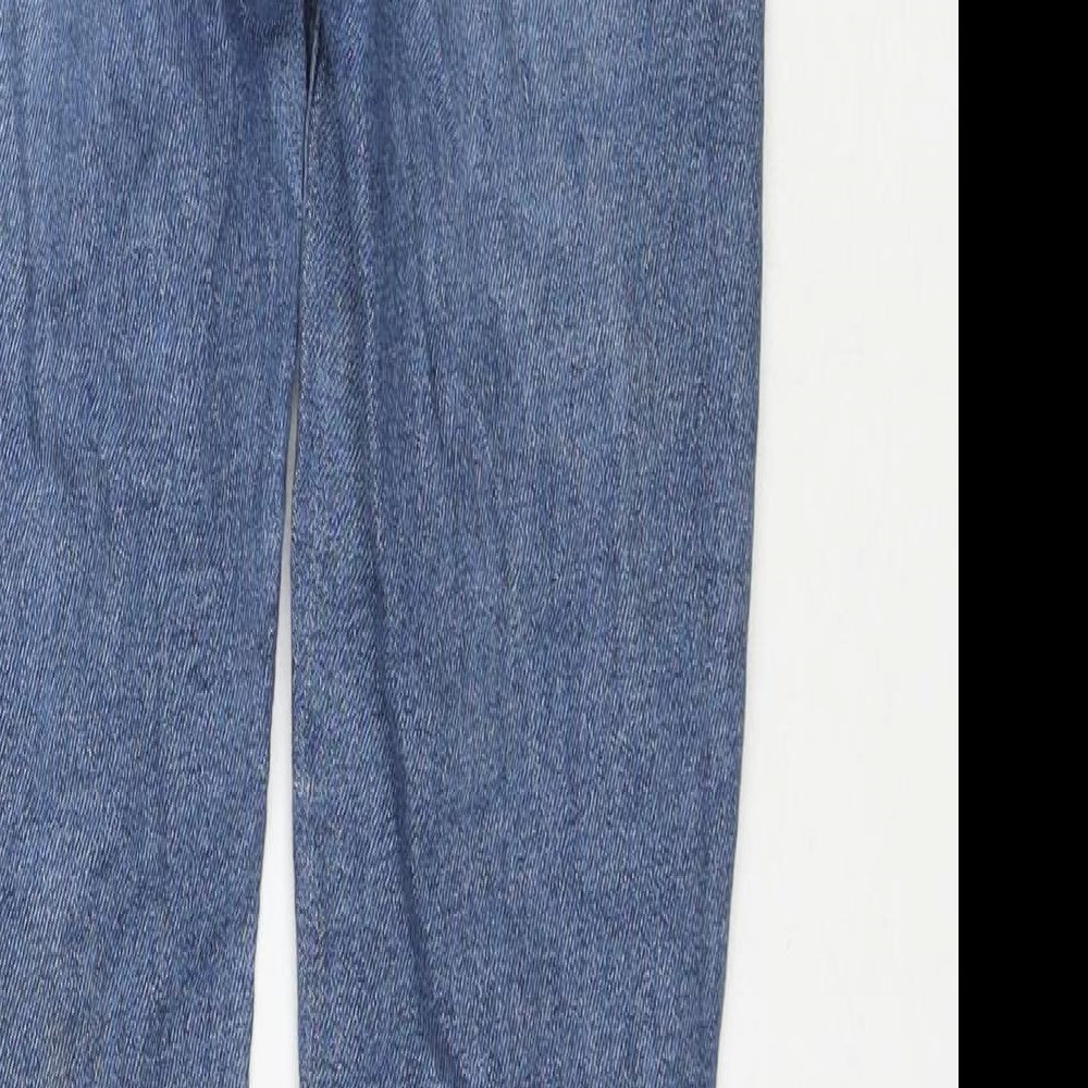 River Island Womens Blue Cotton Skinny Jeans Size 8 L27 in Regular Zip