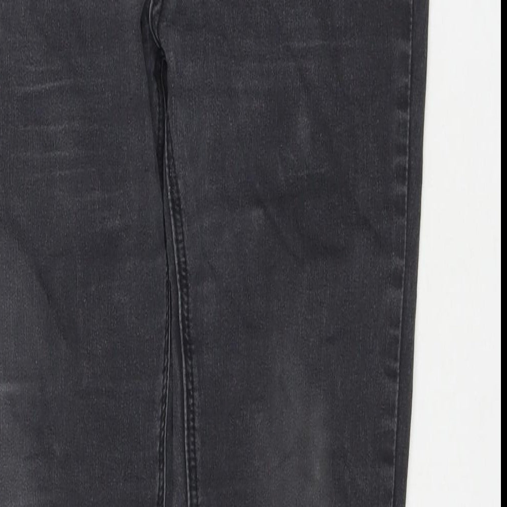 Golddigga Womens Black Polyester Blend Skinny Jeans Size 12 L30 in Regular Zip