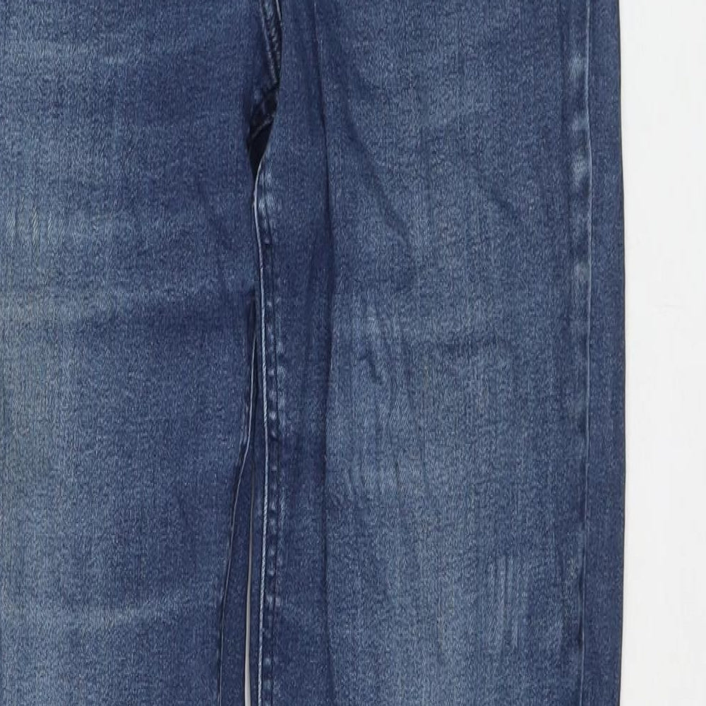 Itsdenim Womens Blue Cotton Straight Jeans Size 12 L32 in Regular Zip