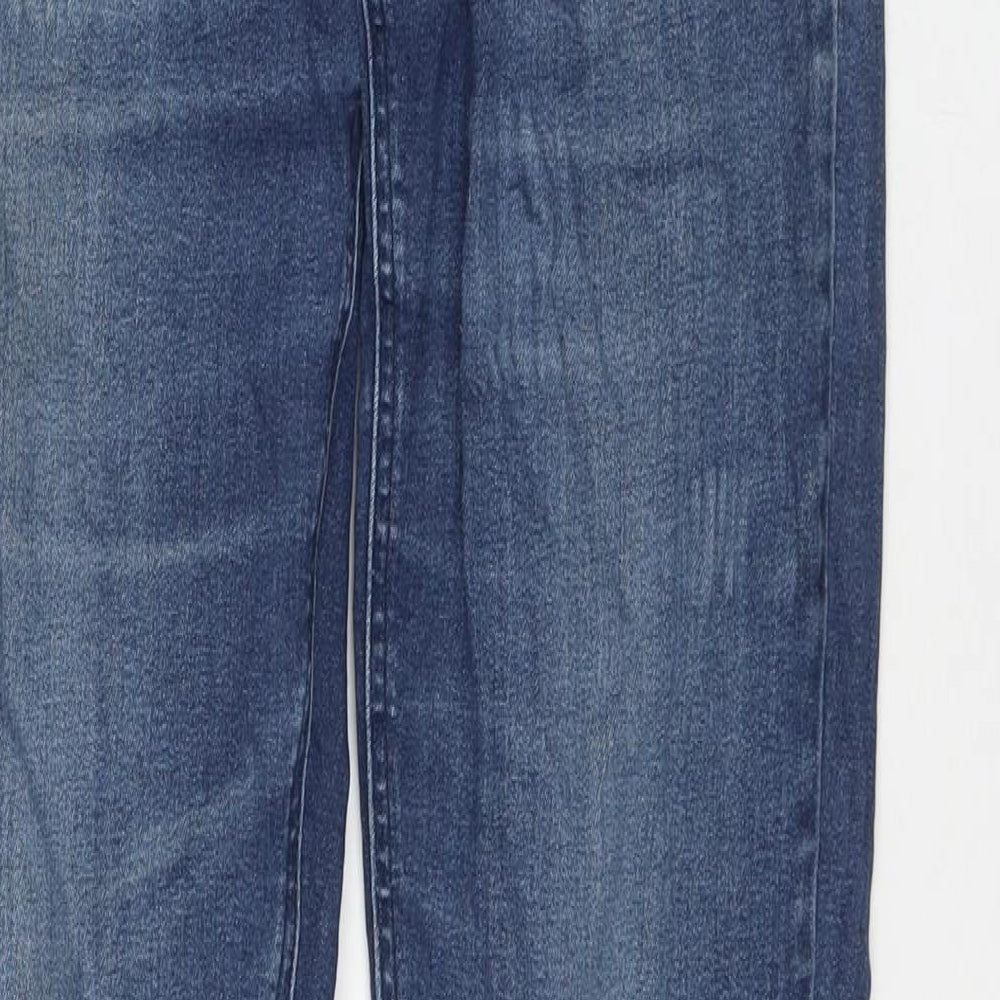 Itsdenim Womens Blue Cotton Straight Jeans Size 12 L32 in Regular Zip