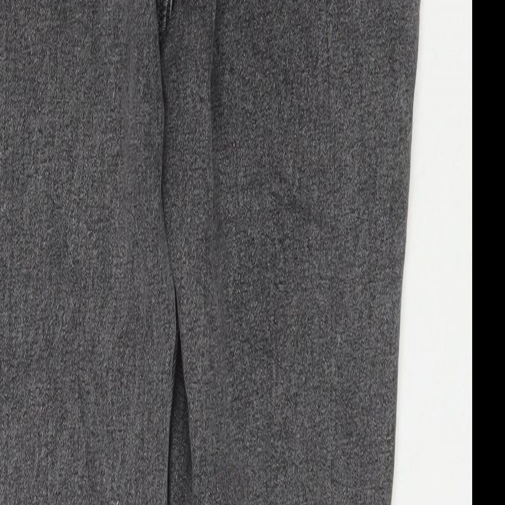 Sinsay Womens Grey Cotton Straight Jeans Size 12 L28 in Regular Zip