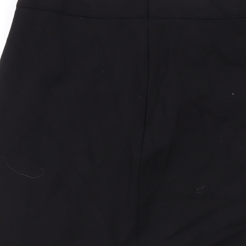 Paraphrase Womens Black Viscose Straight & Pencil Skirt Size M Zip