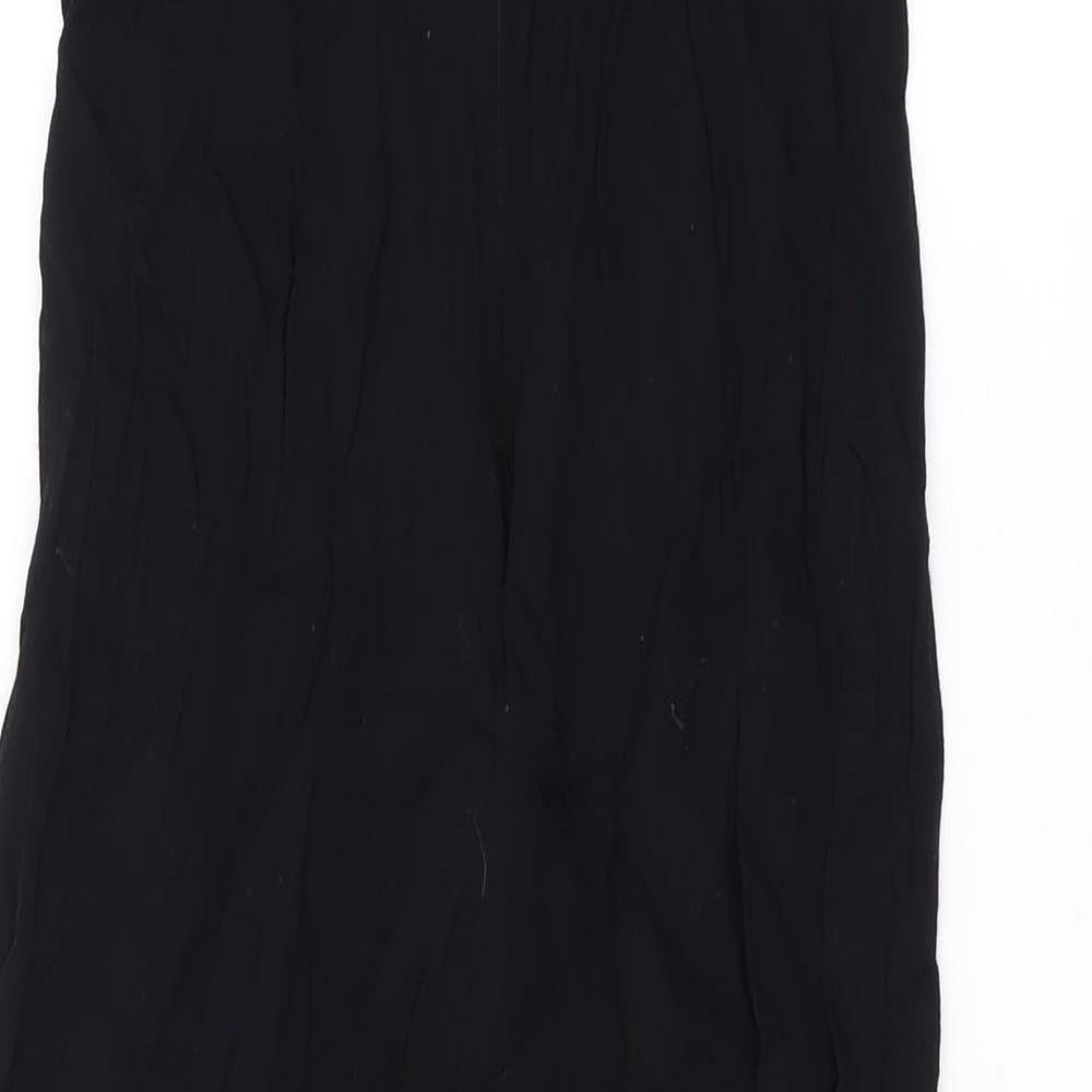 Nobody's Child Womens Black Polyester Jumpsuit One-Piece Size 8 L20 in Zip