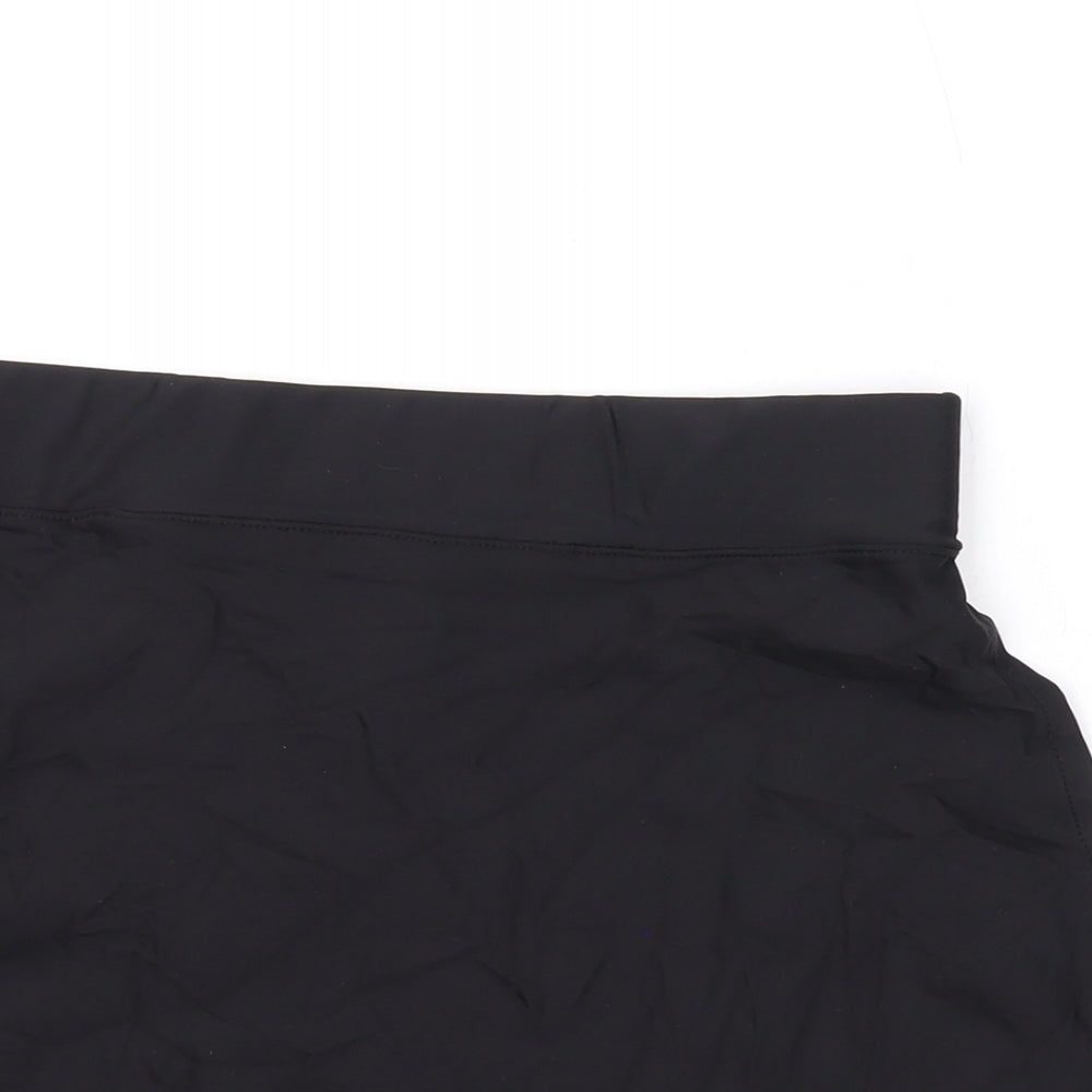 Oxylane Womens Black Polyamide Mini Skirt Size S