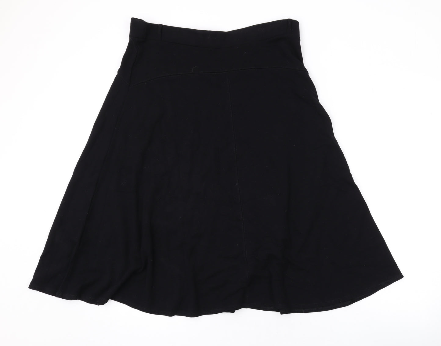 Just Elegance Womens Black Polyester Swing Skirt Size 18