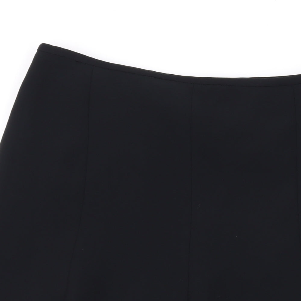 NEXT Womens Black Polyester Trumpet Skirt Size 6 Zip