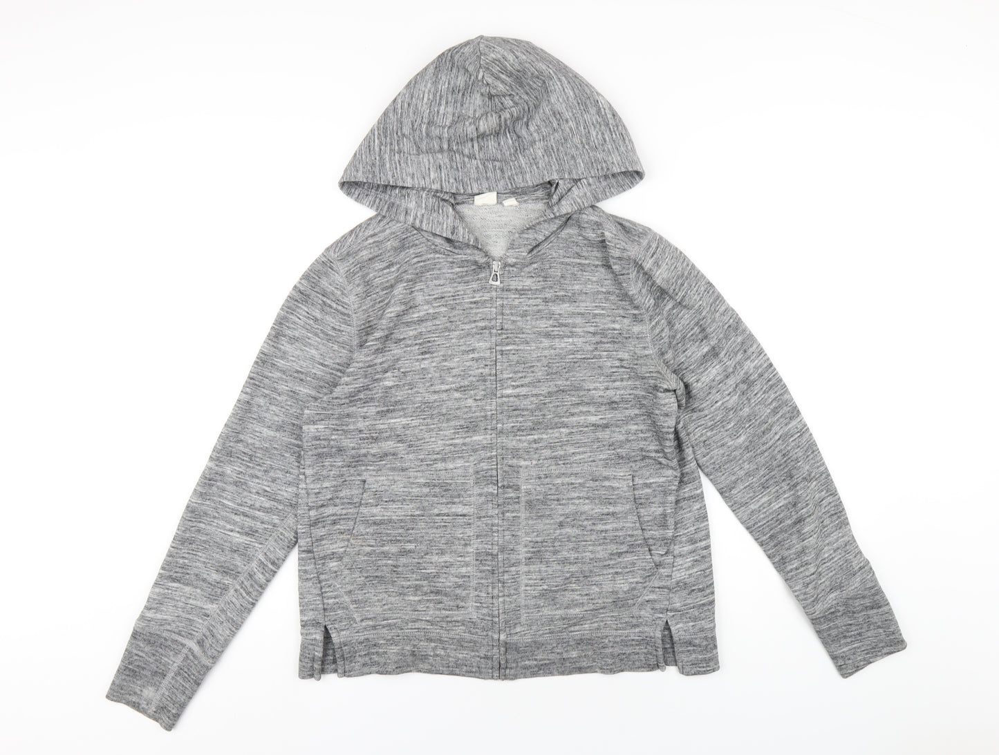 Gap Womens Grey Cotton Full Zip Hoodie Size S Zip