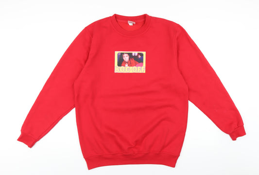 Tracy Beaker Womens Red Polyester Pullover Sweatshirt Size M Pullover - Bog Off