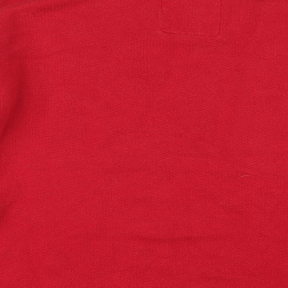 Hollister Mens Red Cotton Pullover Sweatshirt Size M