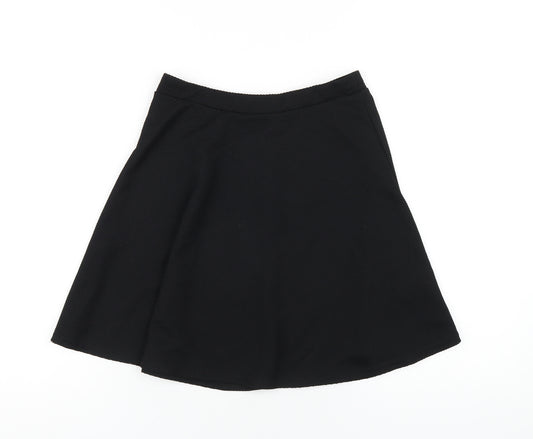 New Look Womens Black Polyester A-Line Skirt Size 6