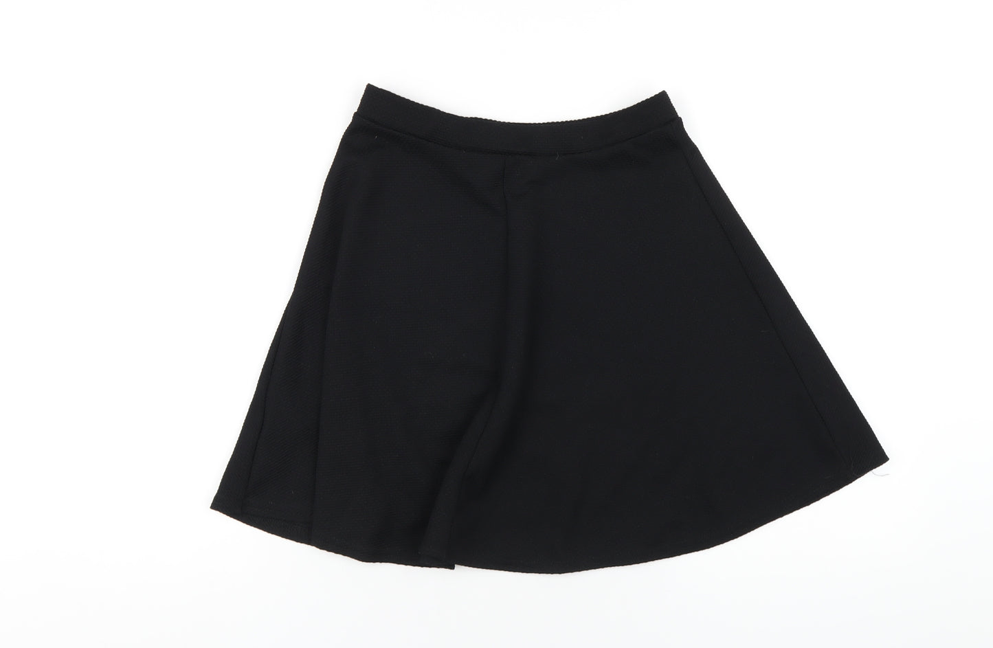 New Look Womens Black Polyester A-Line Skirt Size 6