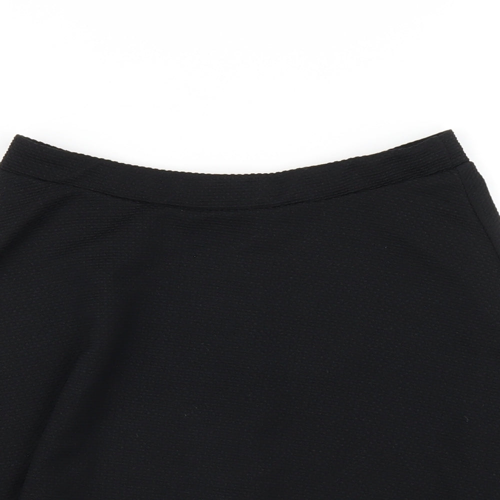 New Look Womens Black Polyester A-Line Skirt Size 6