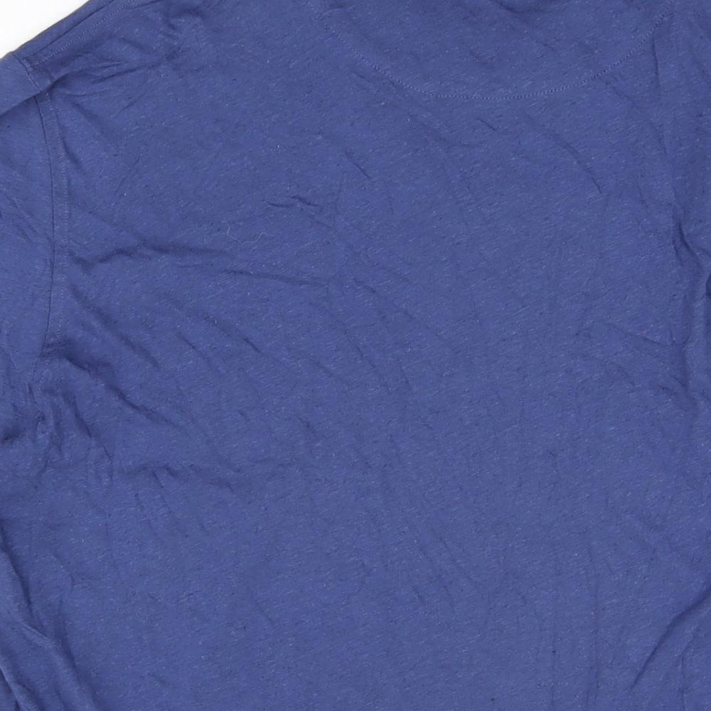 jae Mens Blue Cotton T-Shirt Size XL Collared