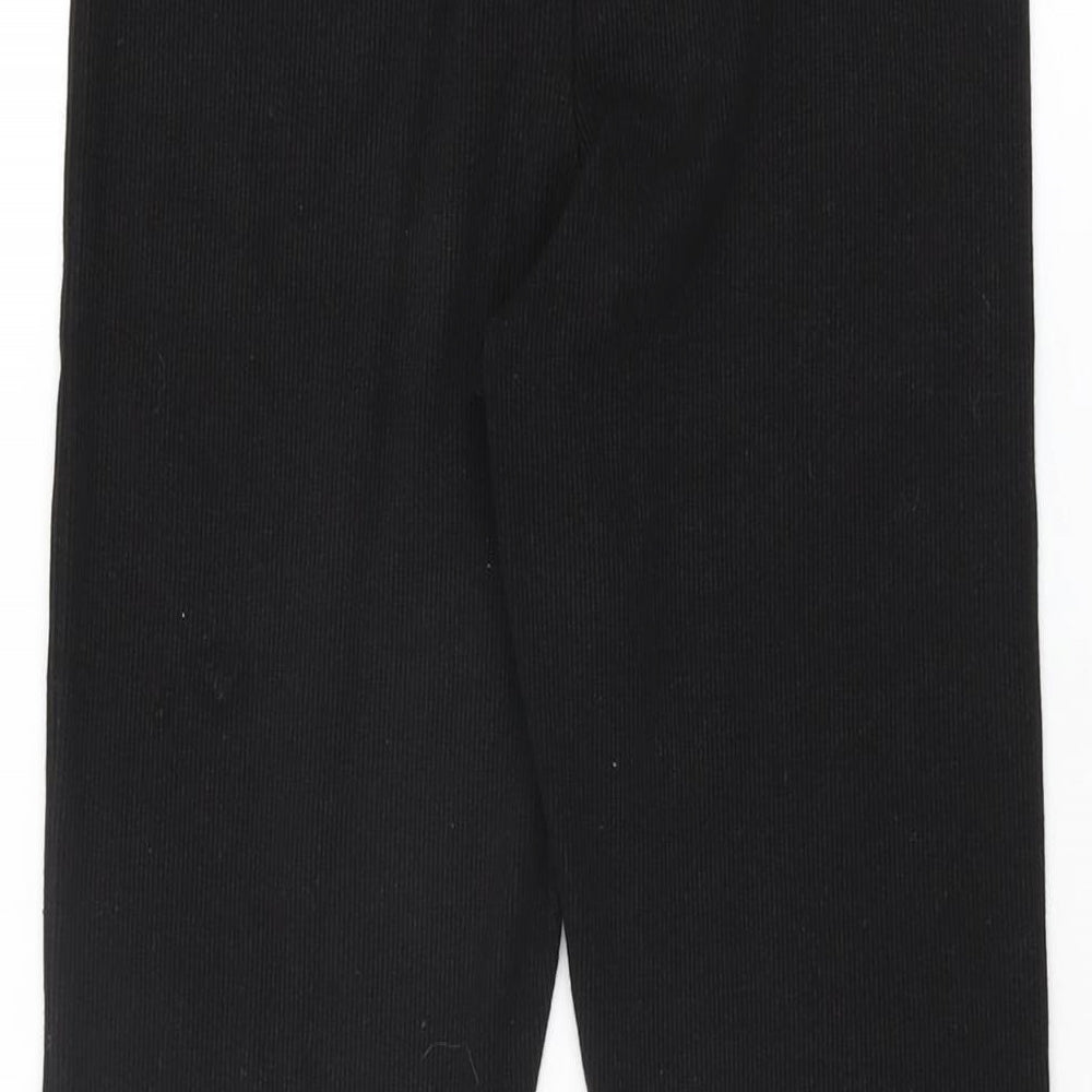 Missguided Womens Black Polyester Pedal Pusher Leggings Size 8 L30 in