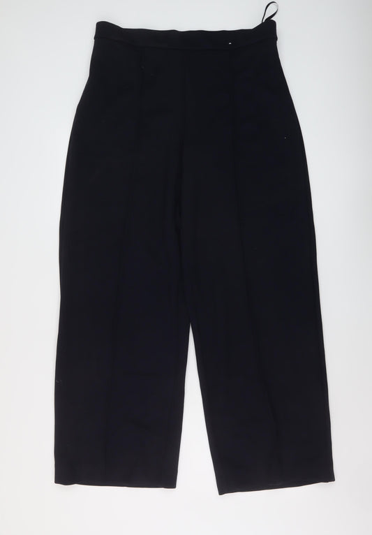 Marks and Spencer Womens Blue Polyester Trousers Size 16 L38 in Regular