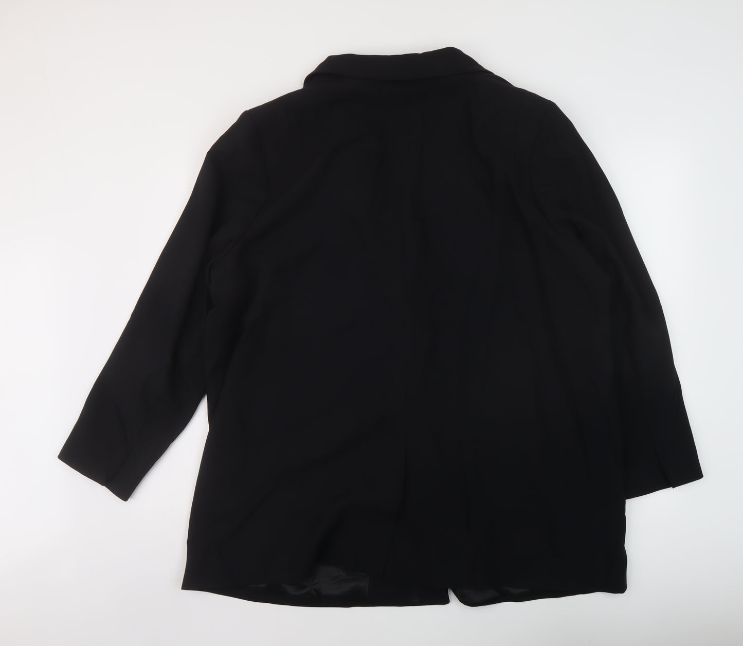 Marks and Spencer Womens Black Polyester Jacket Suit Jacket Size 22