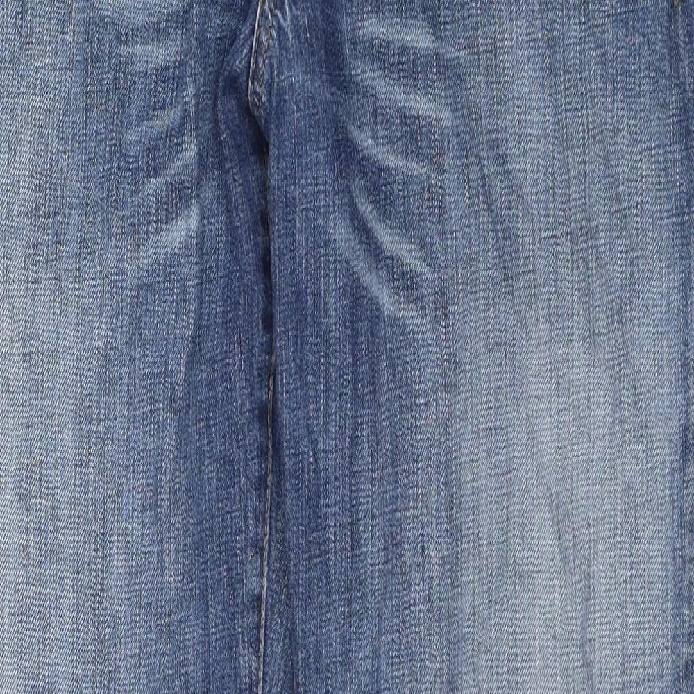 Lee Cooper Mens Blue Cotton Straight Jeans Size 36 in L30 in Regular Zip