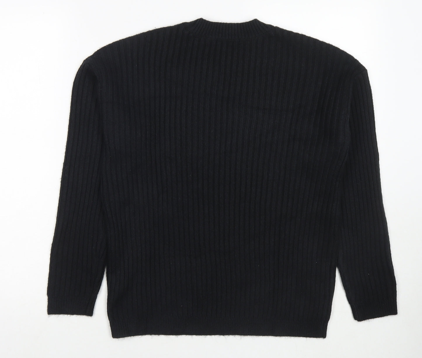 Marks and Spencer Womens Black Roll Neck Polyester Pullover Jumper Size S