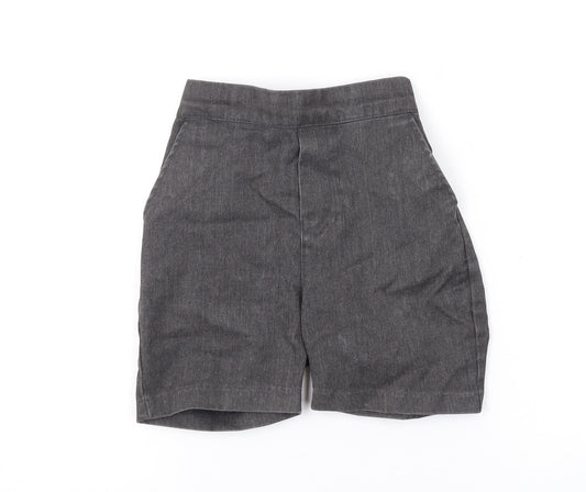 Listers Boys Grey Polyester Bermuda Shorts Size 4-5 Years Regular