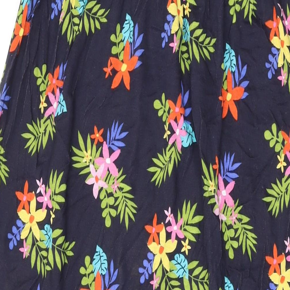 Studio Womens Black Floral Viscose Maxi Size 10 Off the Shoulder Pullover