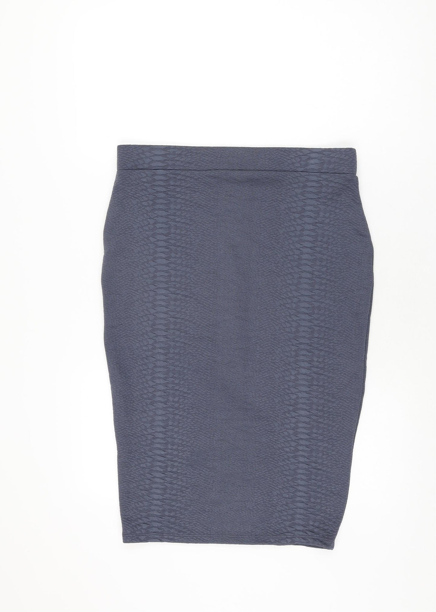 Marks and Spencer Womens Blue Polyester Straight & Pencil Skirt Size 12