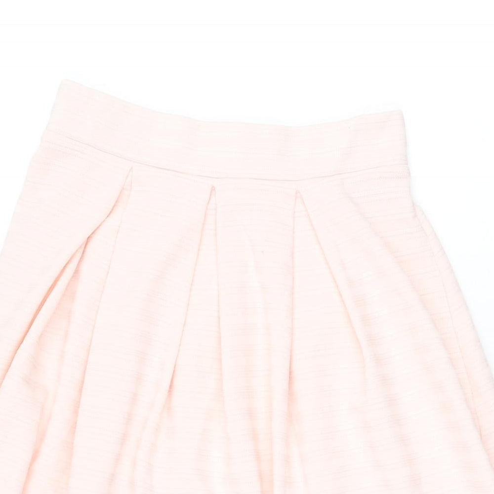 Miss Selfridge Womens Pink Polyester Swing Skirt Size 6