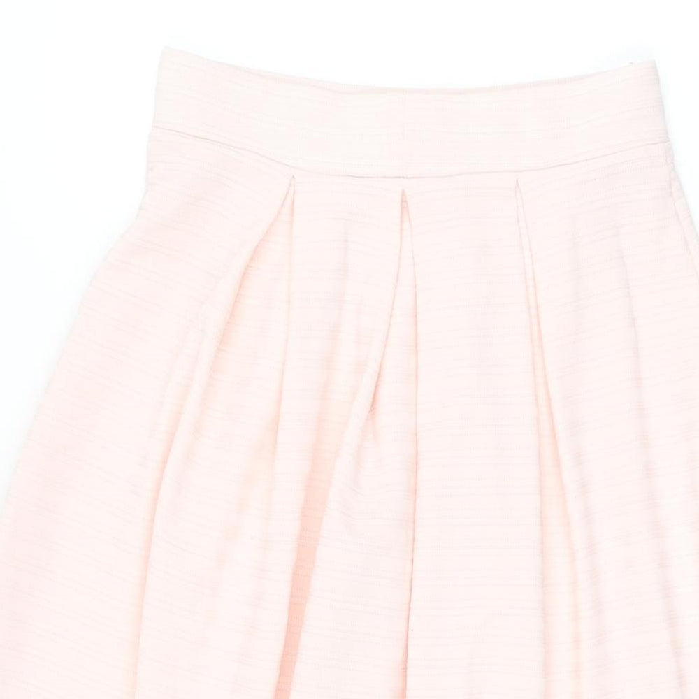 Miss Selfridge Womens Pink Polyester Swing Skirt Size 6