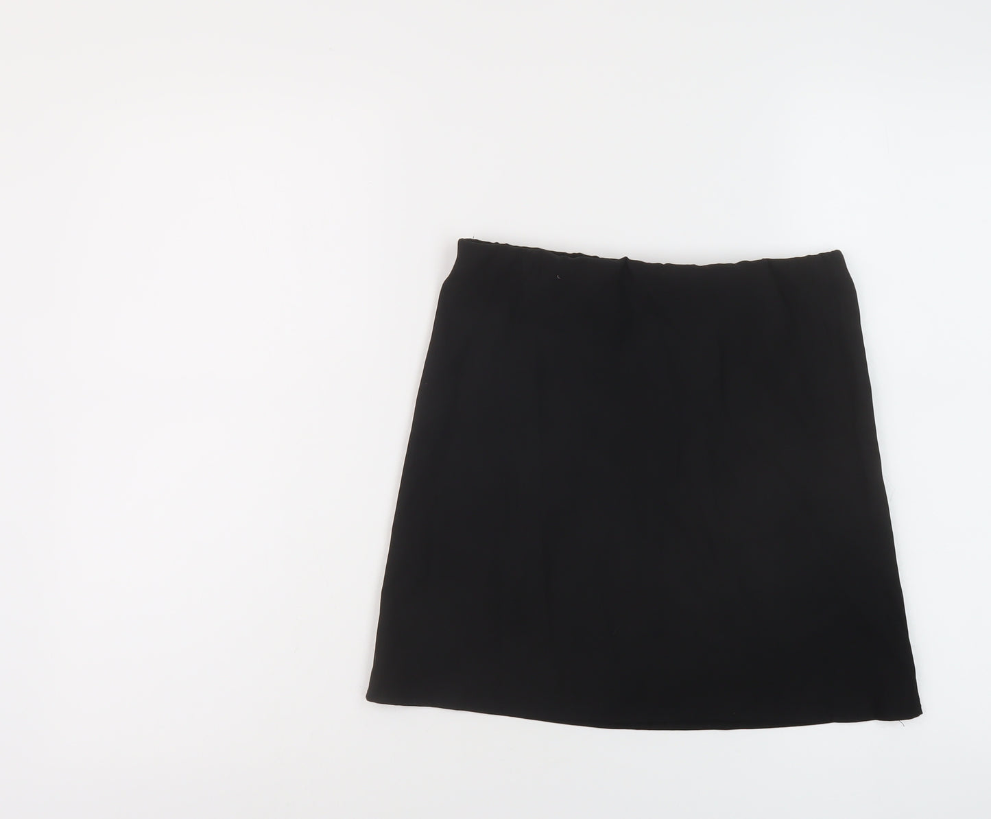 PRETTYLITTLETHING Womens Black Viscose Mini Skirt Size 10