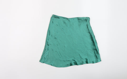 ASOS Womens Green Polyester Mini Skirt Size 8