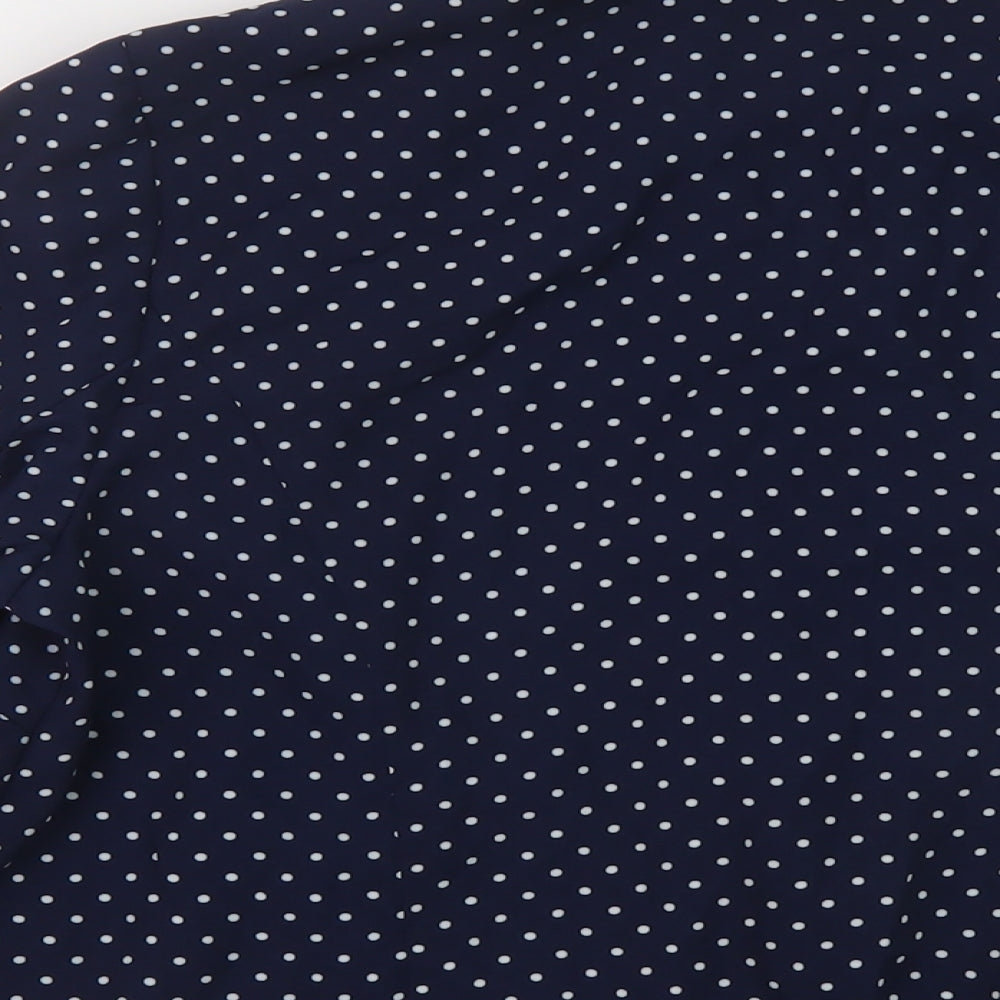 Marks and Spencer Womens Blue Polka Dot Jacket Blazer Size 14