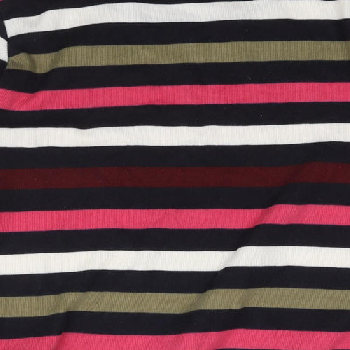 NEXT Womens Multicoloured Round Neck Striped Polyester Pullover Jumper Size 12 - Rouched