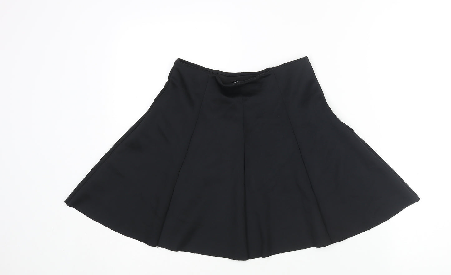 Divided by H&M Womens Black Polyester Skater Skirt Size S