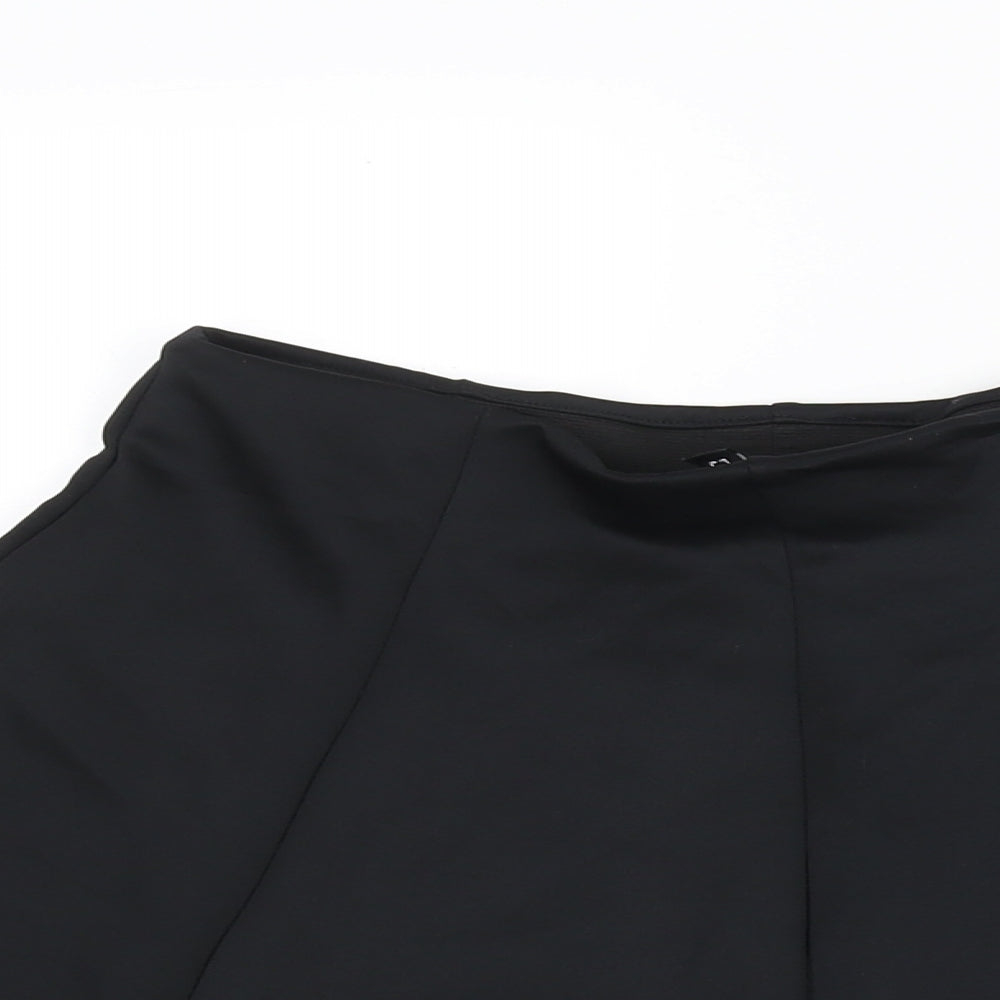 Divided by H&M Womens Black Polyester Skater Skirt Size S